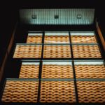 Cheese Drawer - brown wooden framed glass window