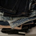 Folded Jeans - photo of folded denim bottoms