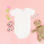 Baby Clothes - white crew neck t-shirt