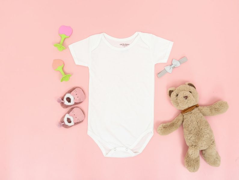 Baby Clothes - white crew neck t-shirt