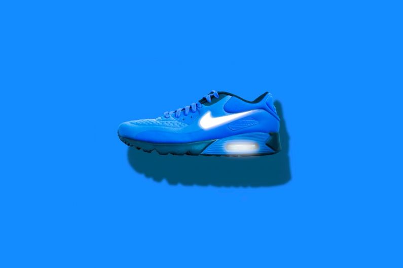 Sportswear Closet - blue, white, and black Nike running shoes
