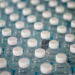 Water Bottles - white plastic bottle lot